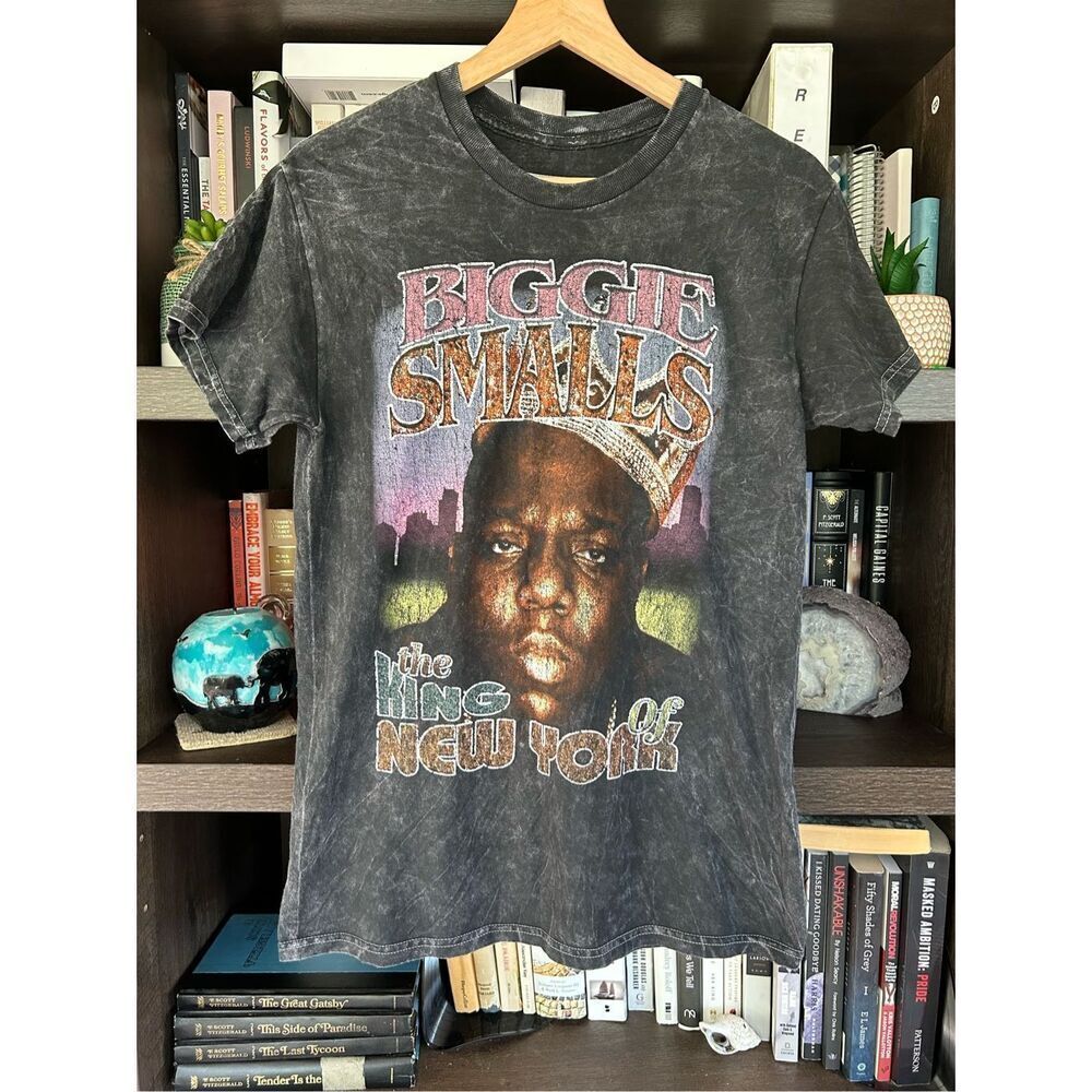 NWOT The Notorious B.I.G. Biggie Smalls Acid Wash Short Sleeve Tee Unisex Small